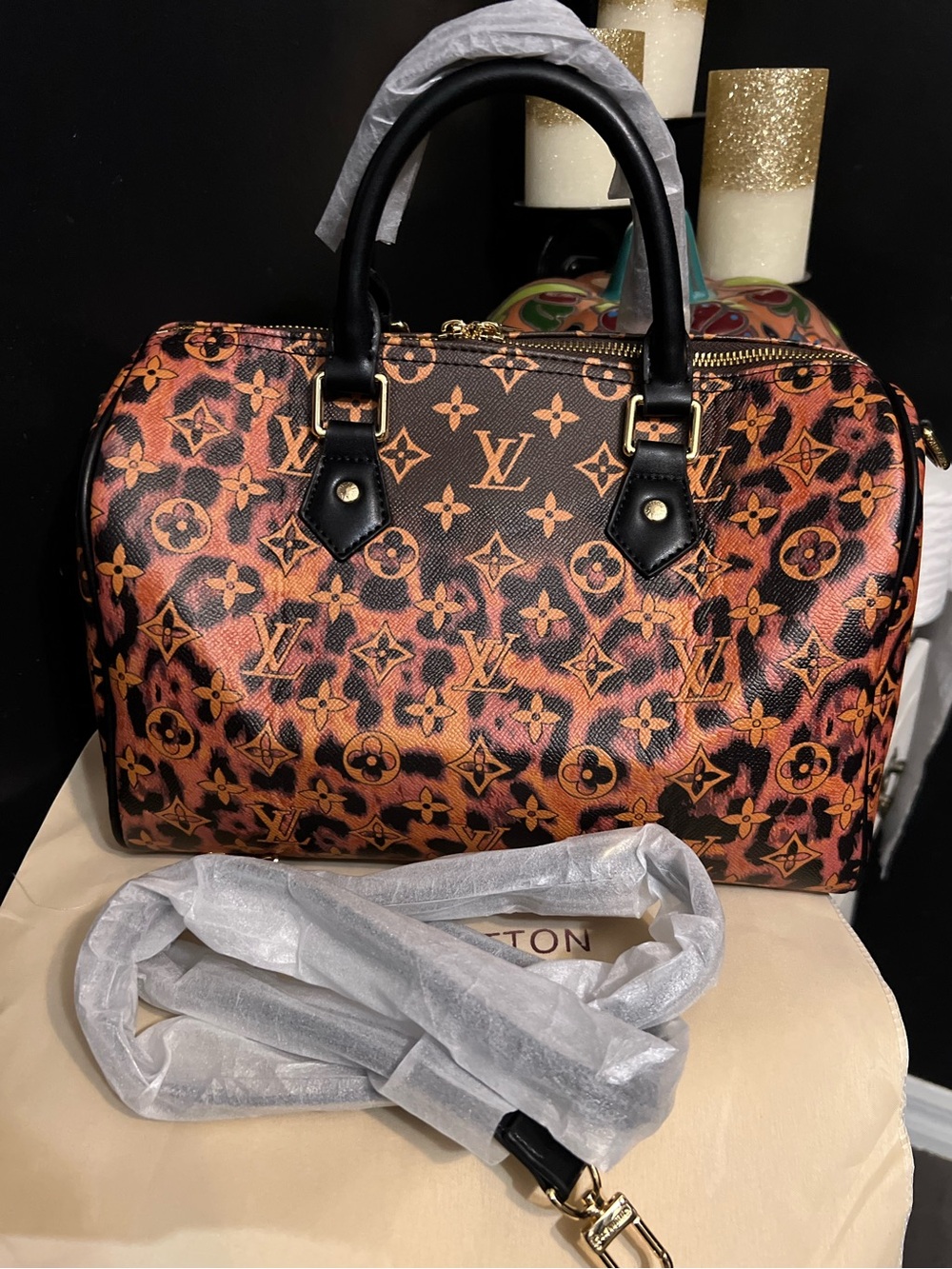Luxury fashion design Monogram Satchel-NWOT